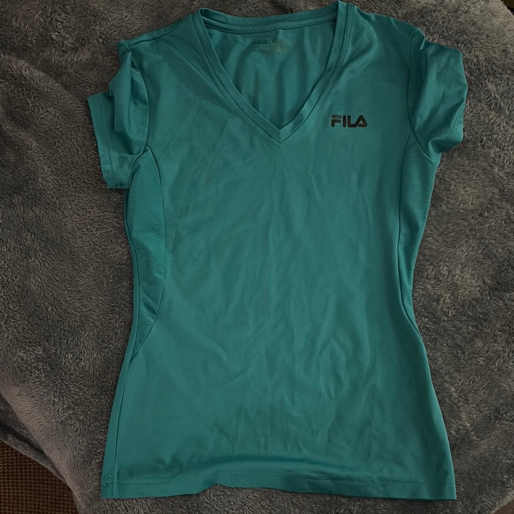 Fila Green Fitted Short Sleeve T-Shirt